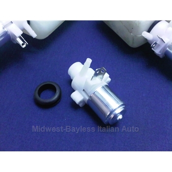      Windshield Washer Fluid Pump (Fiat 124 Spider, X1/9, 131, Lancia Beta 1979-on All w/ Plastic Reservoir) - NEW