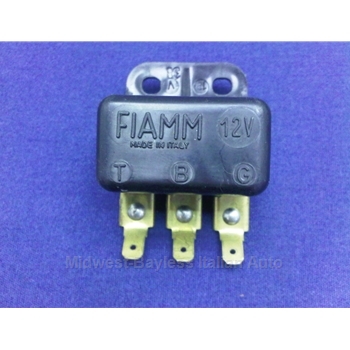 Relay Horn / Lights "FIAMM" 3 Prong (Fiat, Lancia, Other Italian) - OE NOS