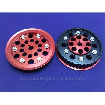 Adjustable Cam Gear PAIR 2x DOHC ALUMINUM (Fiat Pininfarina 124 Spider, 131, Lancia DOHC All to 1985) - NEW