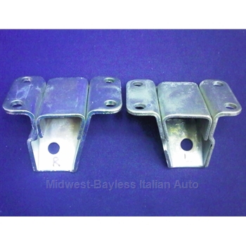 Motor Mount Bracket PAIR - Left + Right (Fiat Pininfarina 124 Spider 1979-85 2.0L) - OE/RENEWED