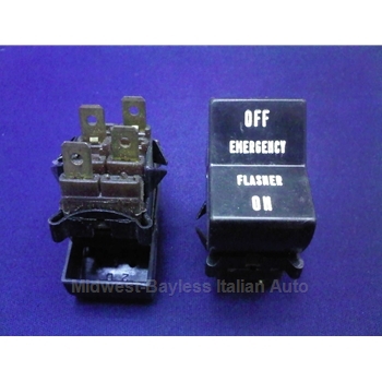 Hazard Switch (Fiat 124 Coupe 1968-69) - OE NOS