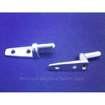 Visor Foot Mount - Large Post PAIR 2x - STAINLESS (Fiat Pininfarina 124 Spider 1979-85) - NEW