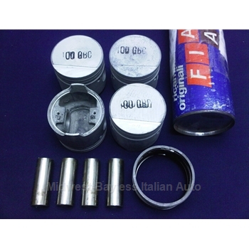          Piston Set 65.2mm - Step Riser Top 9.5:1 (Fiat 850 w/847cc or 903cc) - OE NOS