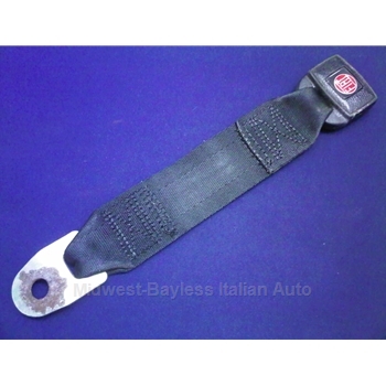 Seat Belt Receiver 2-Point Small Buckle w/FIAT Logo - 11" (Fiat X1/9 1974-77) - U8 