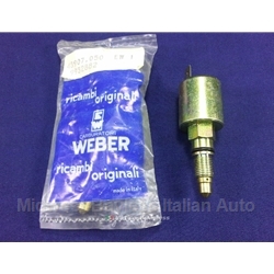 Idle Stop Solenoid Weber ADFA 1/100, 2/100, 6/100 10mm - OE NOS